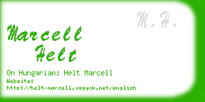 marcell helt business card